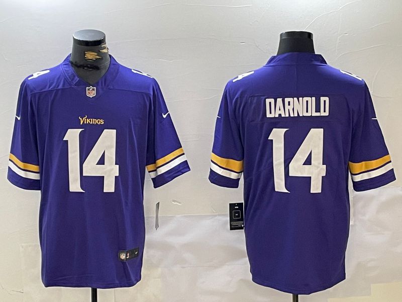 Men Minnesota Vikings #14 Darndld Purple Second generation 2024 Nike Limited NFL Jersey->indianapolis colts->NFL Jersey